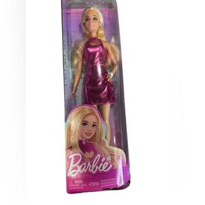 Barbie in Metallic Pink Dress